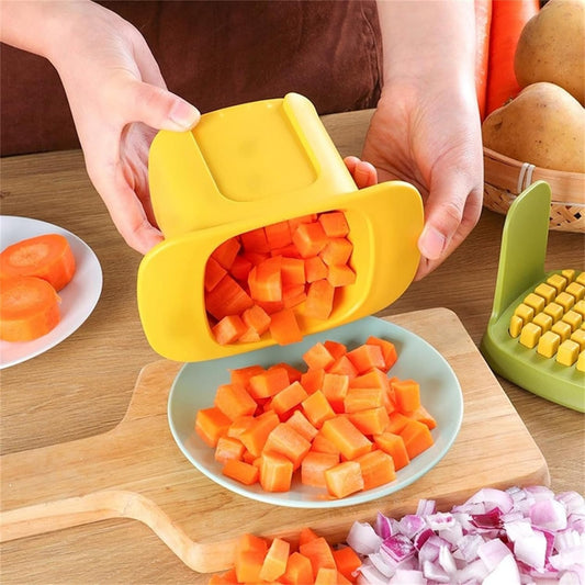 Multi-Function Handheld Chopper Dicing, Slitting &amp; Slicing Tool for Quick Food