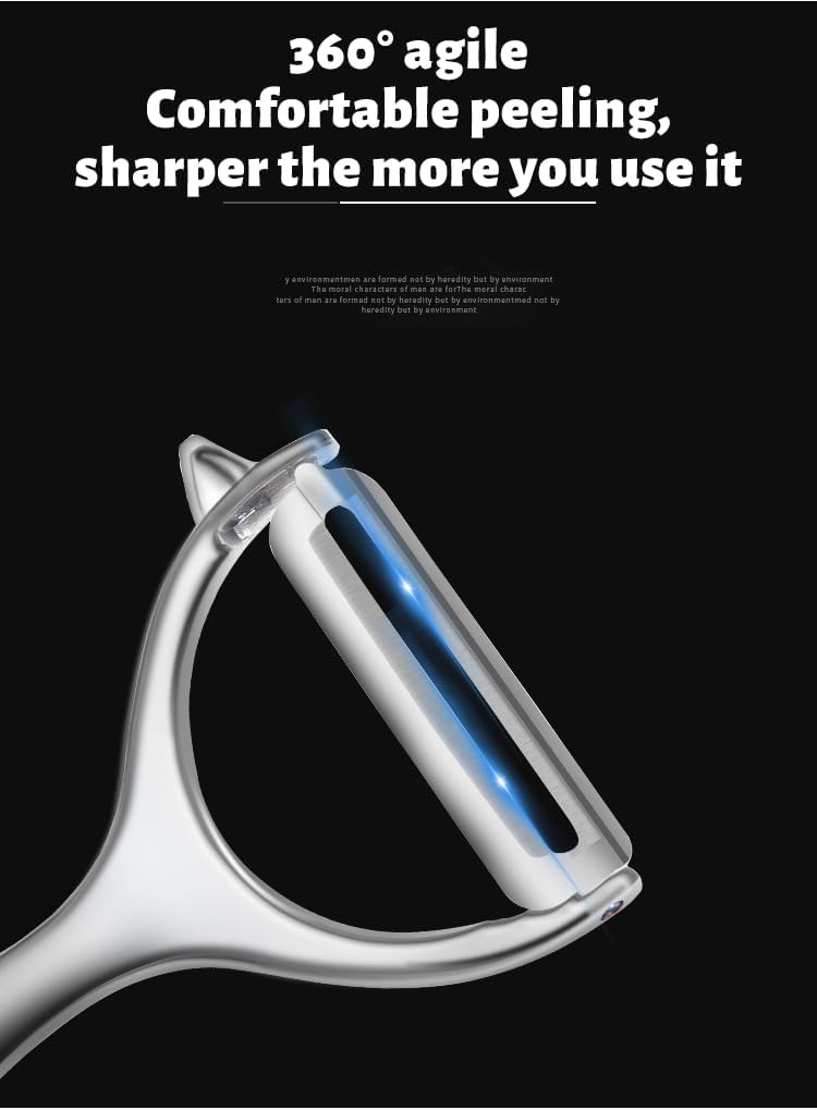Stainless Steel Vegetable Peeler Dual Blades for Effortless Peeling - CheckNpays