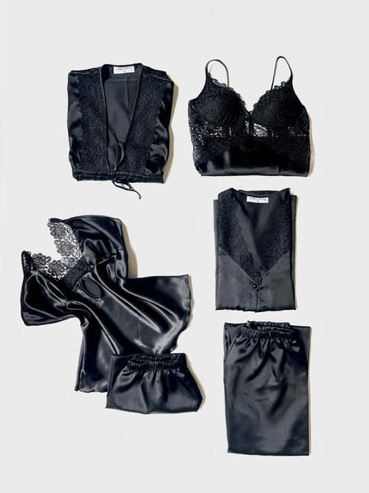 6 Pcs Women's Nighty Set Comfortable Sleepwear &amp; Lounge wear Collection - CheckNpays