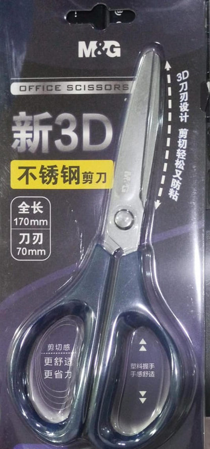 6-Inch Plastic Handle Scissors Lightweight, Sharp Blades for School, Office &amp;