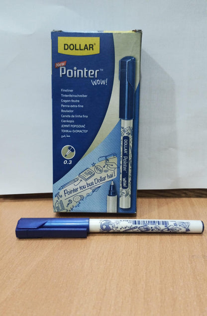 Pointer Fineliner Pens 0.3mm Pack of 10 Black Ink for Precision - CheckNpays