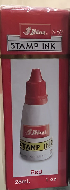 Stamp Pad Ink Shiny Bright red shiny stamp pad ink for clear