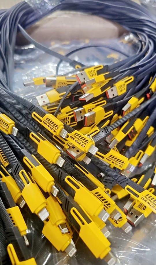 4 in 1 Data Cable Pack of 2 USB-C &amp; Lightning - CheckNpays