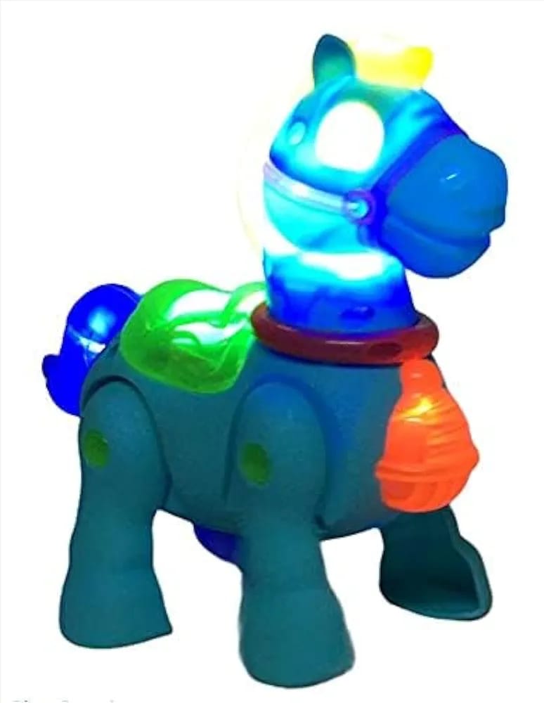 Musical Walking Moving Pony Horse with Light &amp; Sound Battery Operated Toy