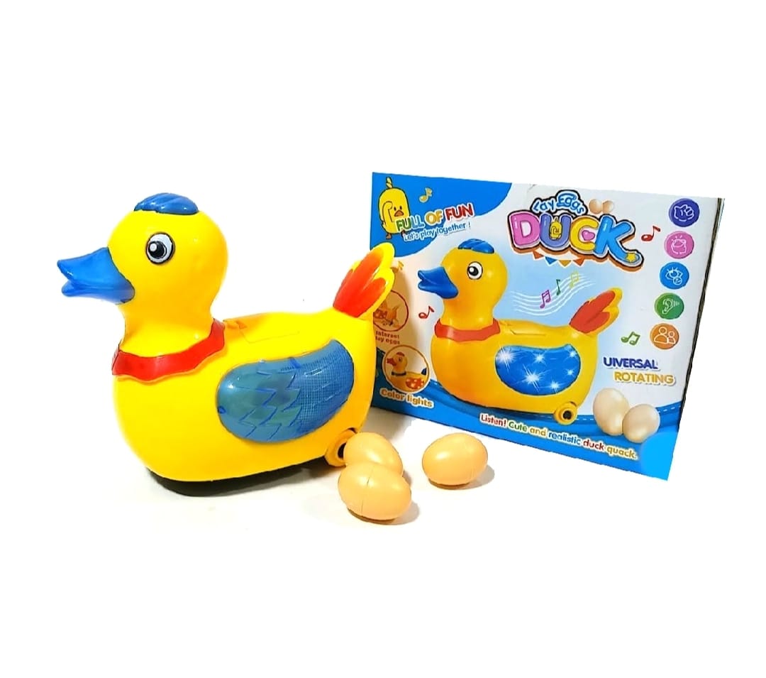 Musical Electric Lay Eggs Duck Toys For Kids and Boys - Battery
