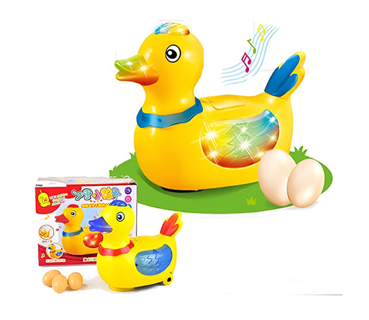 Musical Electric Lay Eggs Duck Toys For Kids and Boys - Battery