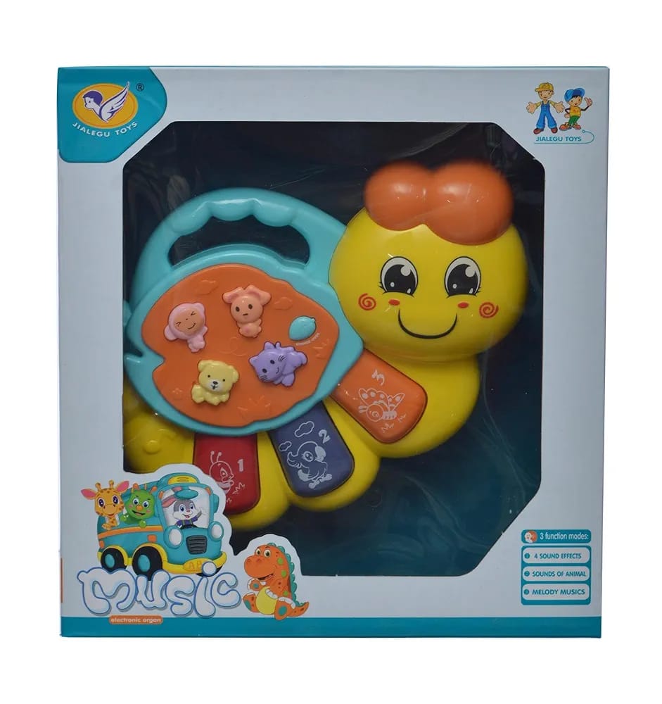 TOEY PLAY Baby Toy with Caterpillar for 12+ Months, Musical Piano Keyboard - CheckNpays