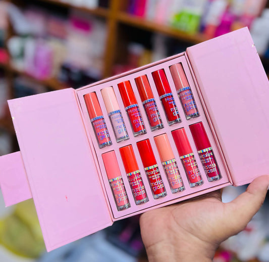 Mocallure 12-Piece High Pigment Lip Gloss Set | Rich &amp; Vibrant Shades