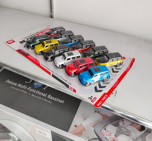 Die-Cast Metal Toy Cars Set Pack of 12 Assorted SUV Models
