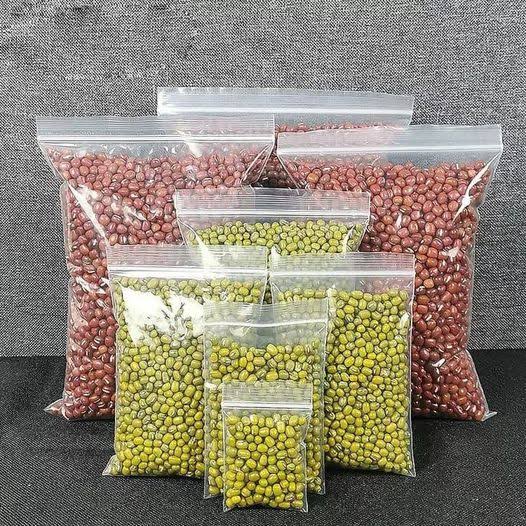 Pack Of 100 Pcs Clear Plastic Zipper Bags 7x10 Inch 2