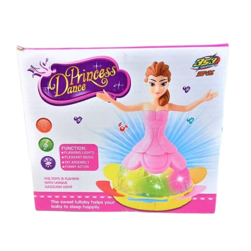 Princess Dancing Doll Toy with 3D Lights, Music &amp; Rotating Movement