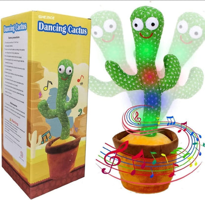 Rechargeable Cute Dancing Cactus Toy for Kids | Talking Dancing Shaking &amp;