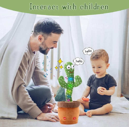 Rechargeable Cute Dancing Cactus Toy for Kids | Talking Dancing Shaking &amp;