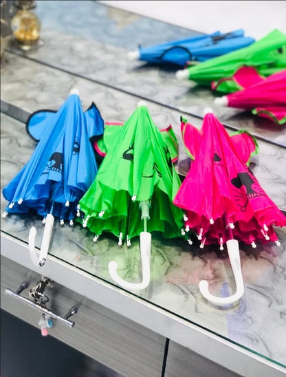 Small Kids Cartoon Umbrella Multicolor, Random Shape &amp; Design, Lightweight &amp;