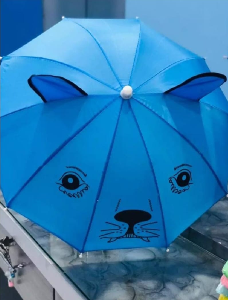 Small Kids Cartoon Umbrella Multicolor, Random Shape &amp; Design, Lightweight &amp;