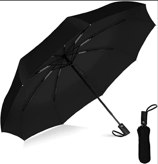 Compact Travel Umbrella with Windproof Design Gray Ghana - CheckNpays