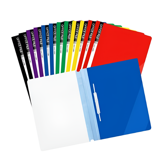 Transparent PVC Clip File for A4 And Legal Documents Durable, Tear-Resistant,
