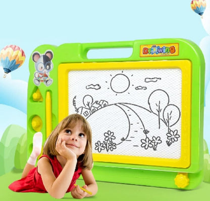 Magnetic Learning Drawing Board for Kids Erasable Doodle Pad with Pen,