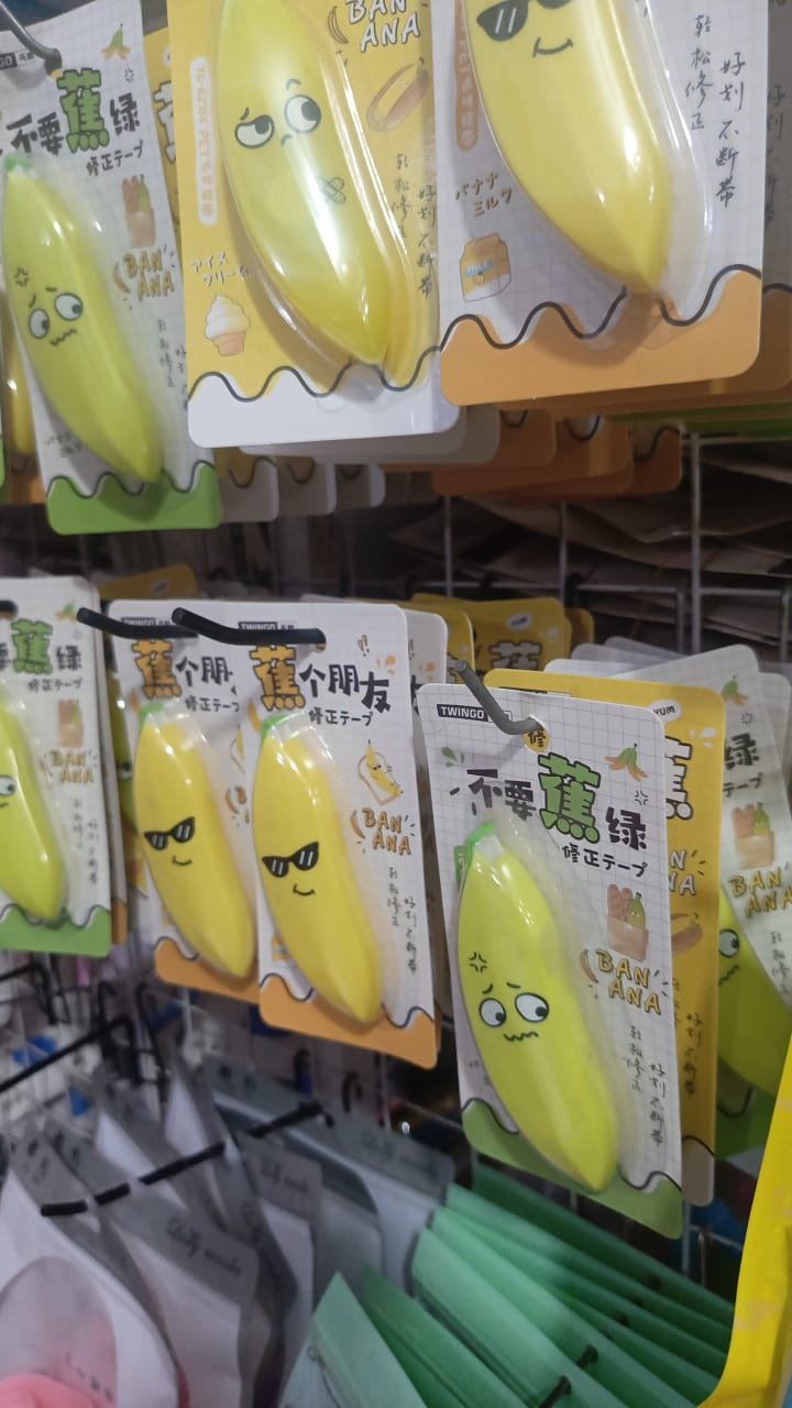 Banana Shaped Correction Tape Fun &amp; Portable Eraser Tool for Paper,