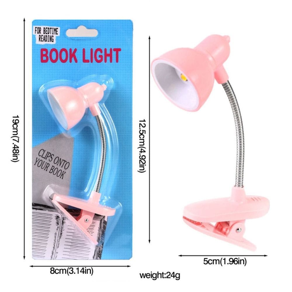 Mini LED Clamp Lamp Portable USB-Powered Desk Light with Adjustable Flexible