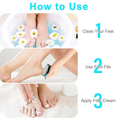 2 in 1 Double-Sided Nano Glass Callus Remover &amp; Crystal Hair Eraser - CheckNpays