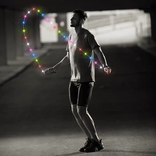 Lighting Jump Skipping Rope LED Fitness Rope for Kids &amp; Adults,