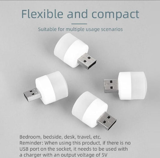 7 Pcs Mini USB LED Light Bulbs Portable Plug-in Night Lamps