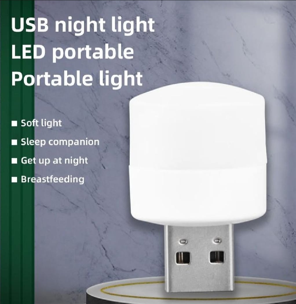 7 Pcs Mini USB LED Light Bulbs Portable Plug-in Night Lamps