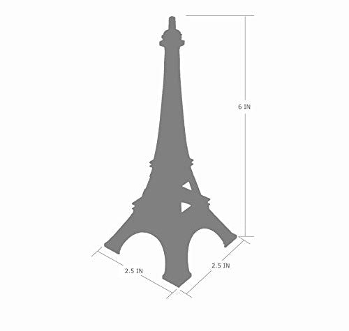 7-inch Eiffel Tower Statue Decor Bronze Alloy Metal Paris Souvenir for