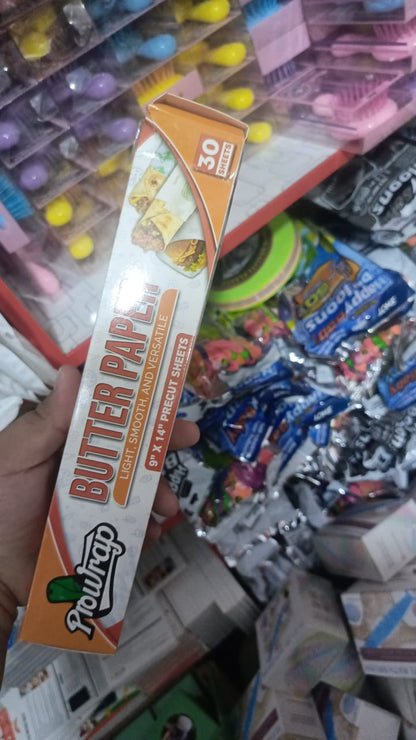 Prowrap Butter Paper 9x14 Precut Sheets (30 Pcs) - CheckNpays