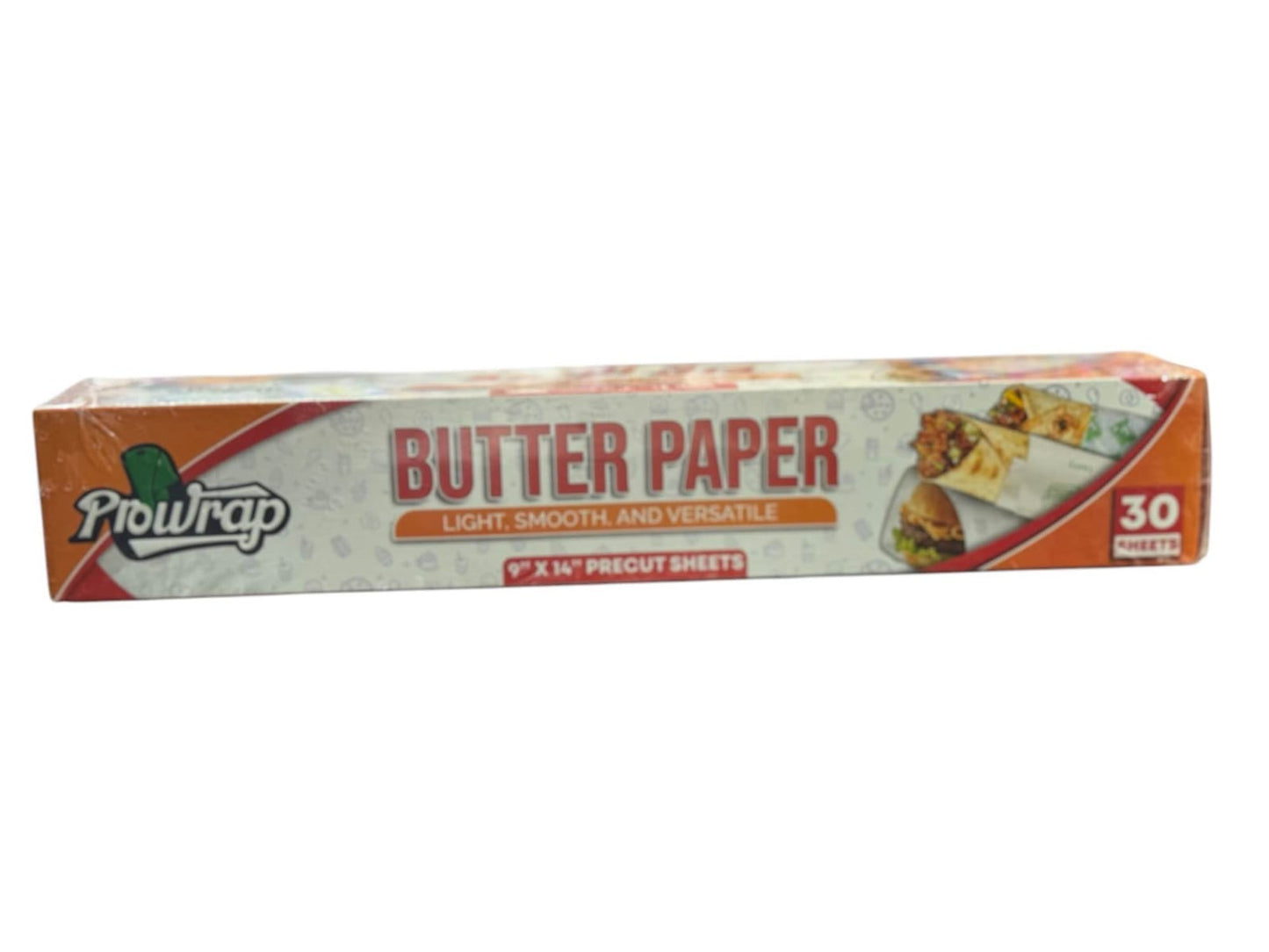 Prowrap Butter Paper 9x14 Precut Sheets (30 Pcs) - CheckNpays