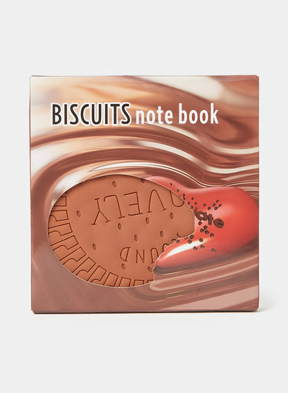 Biscuit Shaped Notebook 80 Pages Round Steno Pad for Students, Artists
