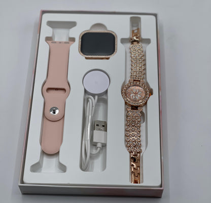 Mi Ni ZW10 DO Elegant Diamond Series Smartwatch Bluetooth Calling, Health