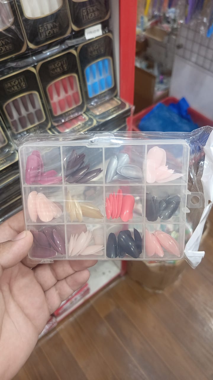 288 PCs Colorful Nails Box| ABS Plastic | Nail Shaper Set (Random