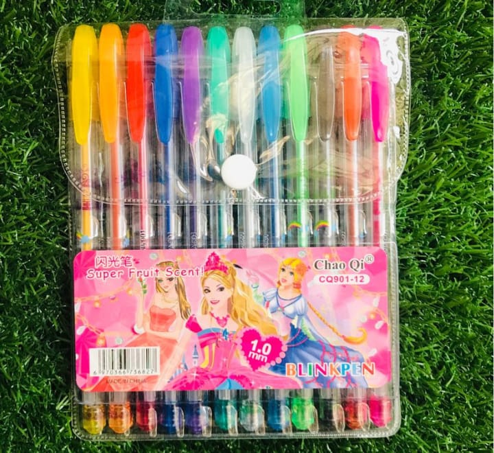 Fruit Scent Gel Glitter Pen 1.0mm Smooth Writing with a Sparkle