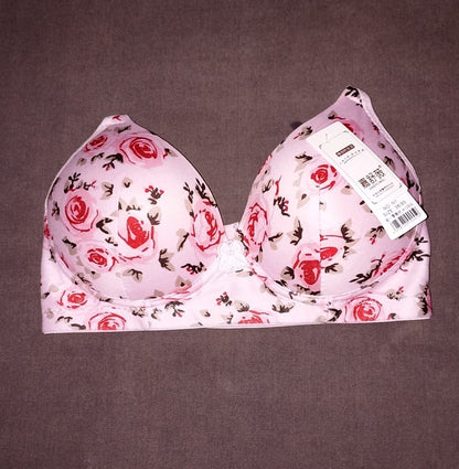 Printed Soft Cotton Padded Bra for Women | Comfortable Everyday Wear Undergarments - CheckNpays