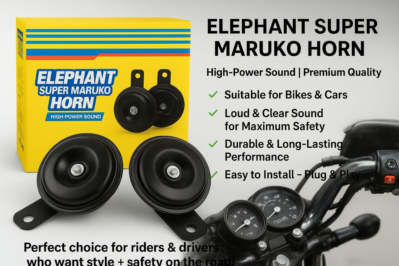 High Sound Elephant Horn for Cars &amp; Bikes Super Loud 12V - CheckNpays