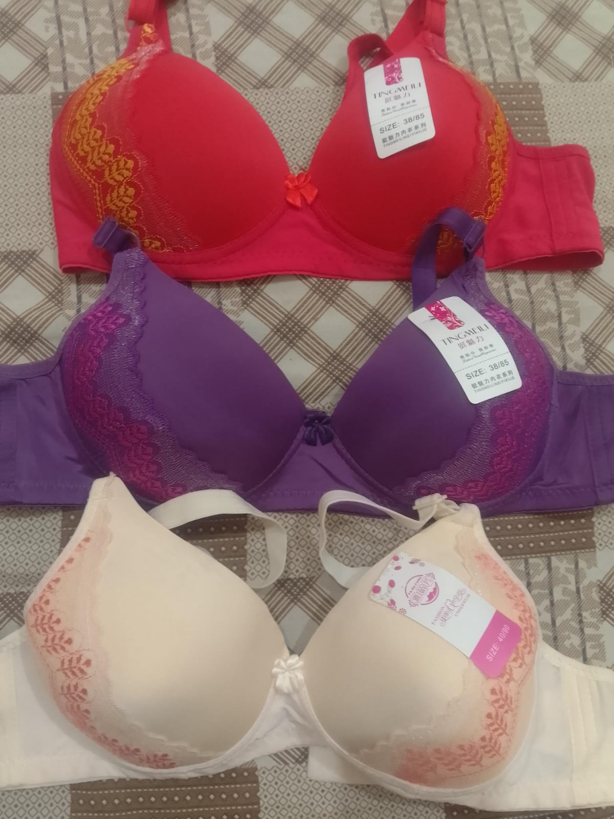 Silk Embroidered Padded Bra for Women Luxury Undergarment with Soft Silk - CheckNpays