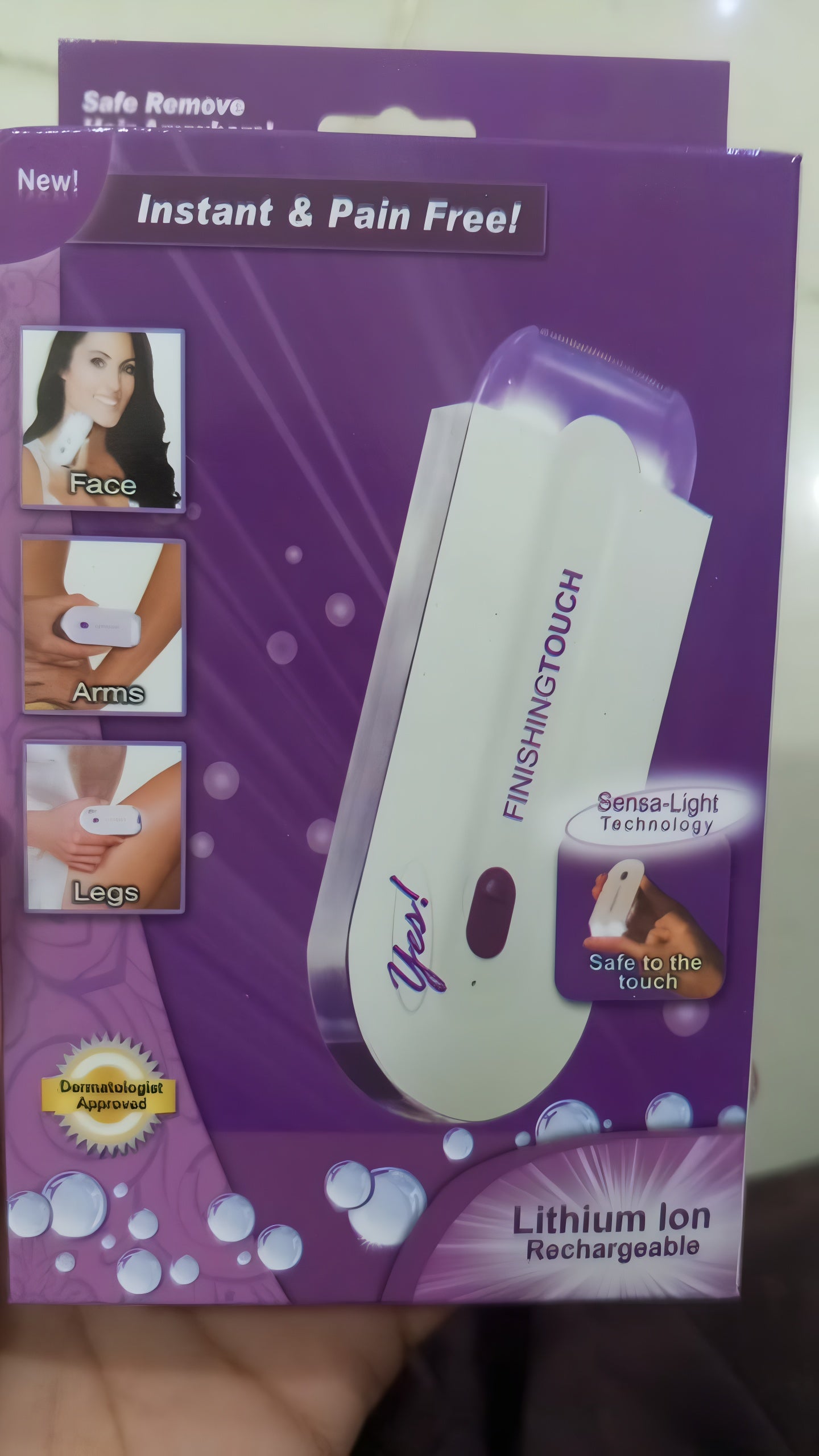 Women’s Electric Hair Remover with Advanced Sensa-Light Technology &amp; Built-in LED Light