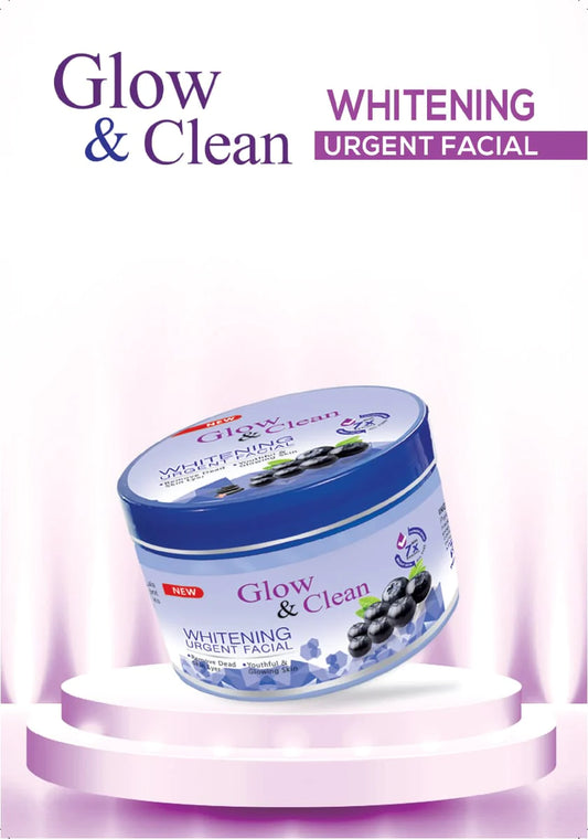 Glow &amp; Clean Urgent Whitening Facial.