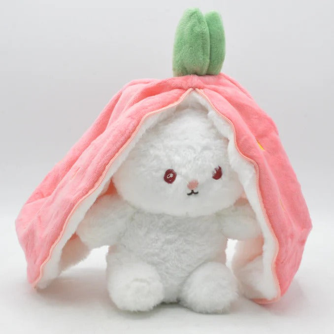 Rabbit New Creative Strawberry Rabbit Plush Soft Doll Hug Pillow | Best