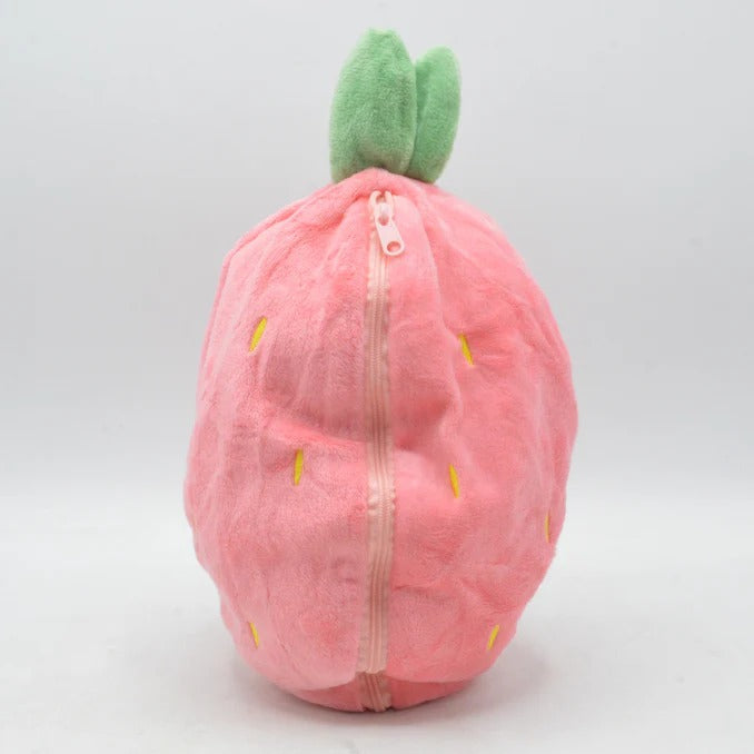 Rabbit New Creative Strawberry Rabbit Plush Soft Doll Hug Pillow | Best