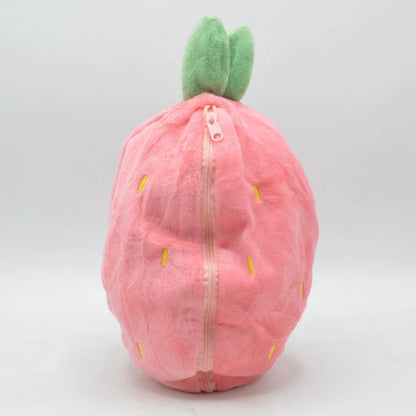 Rabbit New Creative Strawberry Rabbit Plush Soft Doll Hug Pillow | Best