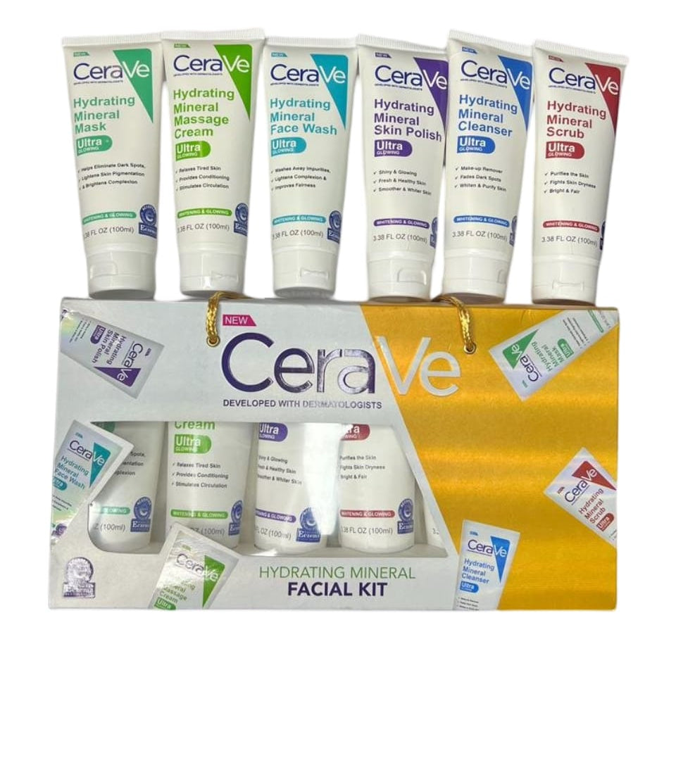 Pack of 6 CeraVe Hydrating Mineral Facial Kit | Best Quality Hydrating