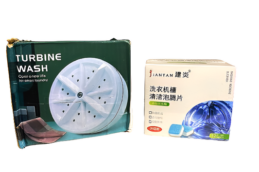 Deal pack of 2 - Mini Washing Machine &amp; Washing Machine Cleaning