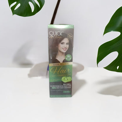 Quick Shine Hair Color Shampoo Gel Dark Brown (200ml)