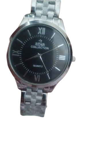 STAR COLLECTION Men's Stainless Steel Watch Silver Quartz Analog, Waterproof, Classic - CheckNpays