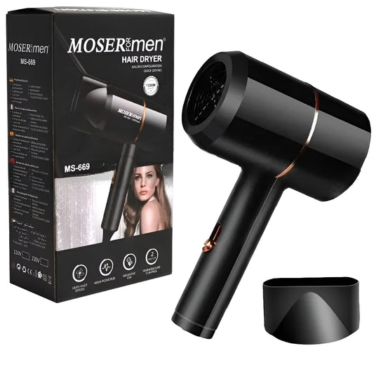 Mosermen 1200W Hair Dryer | Fast Drying, Stylish Design For Men And