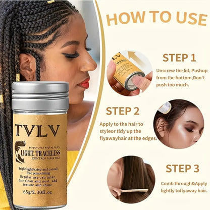 TVLV Hair Wax Stick Broken Hair Finishing Styling Stick for Broken Hair,