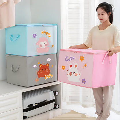 Lucky Teddy Bear Storage Bag - Clothes &amp; Toy Organizer | Cartoon